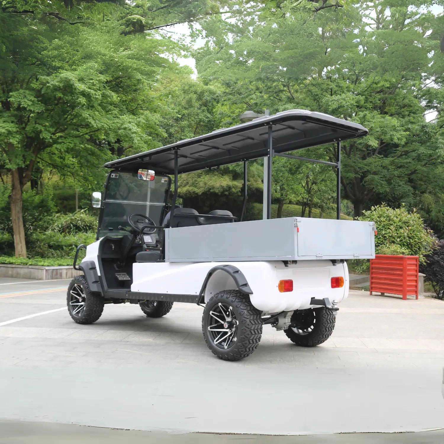 2-Seater Golf Cart with Cargo Box