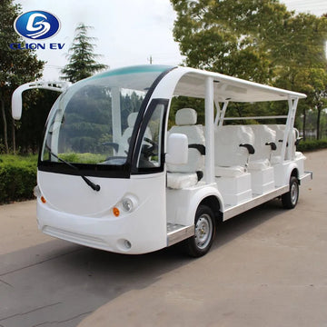 14-Seater Electric Sightseeing Golf Cart & Shuttle Bus with 100 km Range