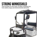 2-Seater Electric Utility Golf Cart with Long Cargo Box