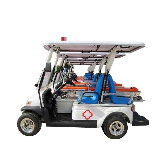 2-Seater Electric Utility Golf Cart with Patient Stretcher