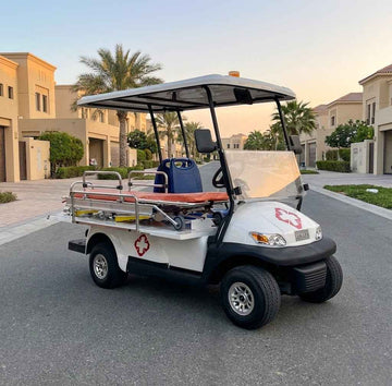 2-Seater Electric Utility Golf Cart with Patient Stretcher