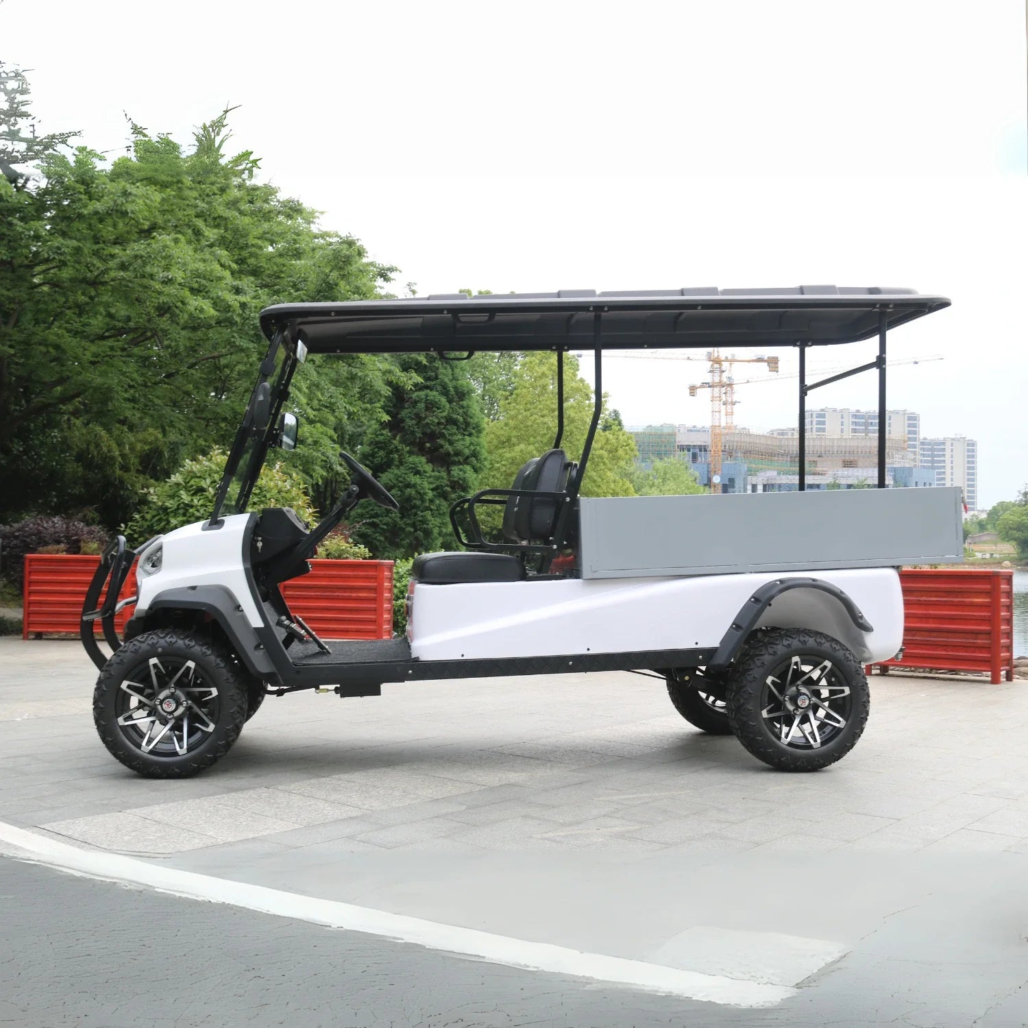 2-Seater Golf Cart with Cargo Box