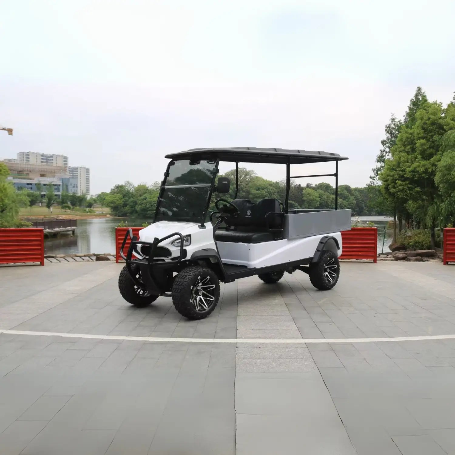 2-Seater Golf Cart with Cargo Box