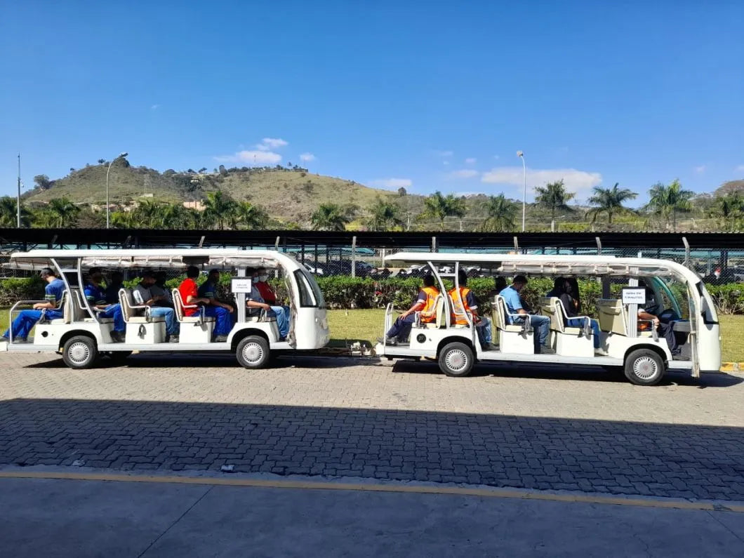 28-Seater Electric Sightseeing Shuttle & Golf Cart Train 72V