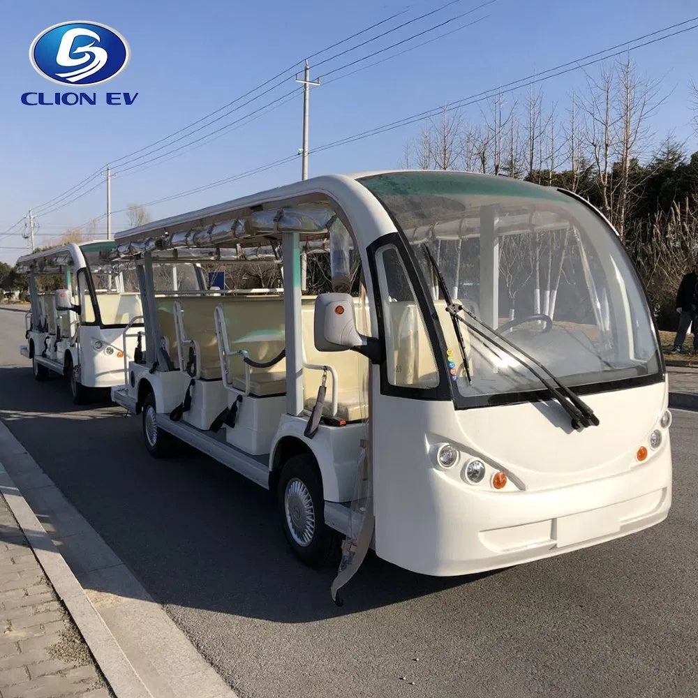 28-Seater Electric Sightseeing Shuttle & Golf Cart Train 72V