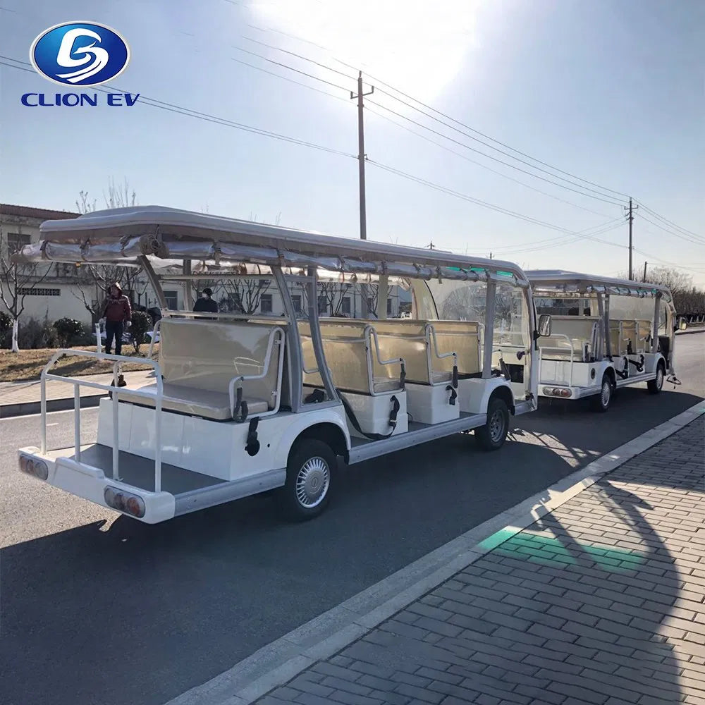 28-Seater Electric Sightseeing Shuttle & Golf Cart Train 72V