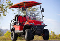 4-Seater Lifted Electric Golf Cart with Lithium Battery and 4-Wheel Disc Brakes