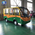 Small electric vehicle in a warehouse with CLION EV branding.