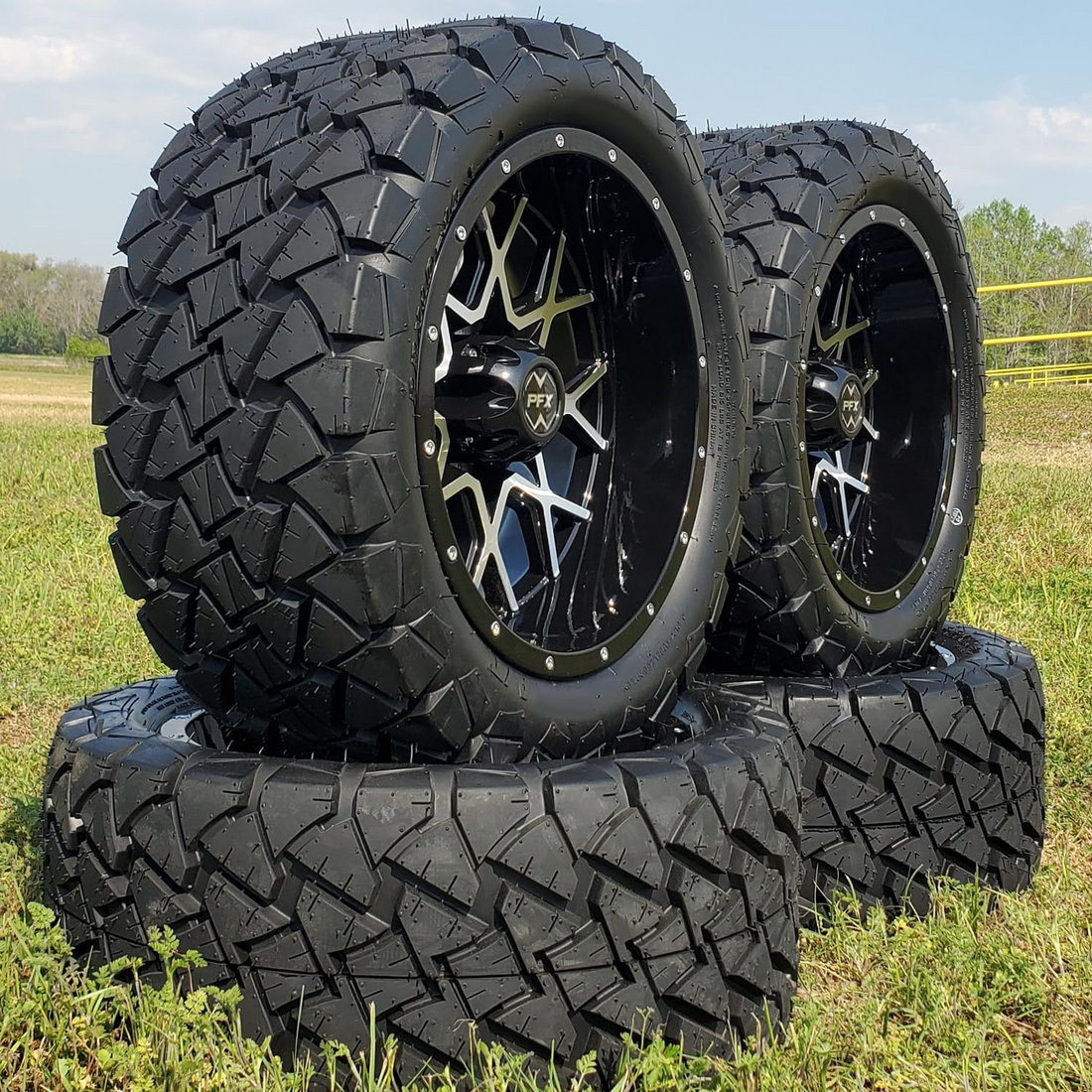 Golf Cart Off-Road Tire 225-50-14 With Wheels