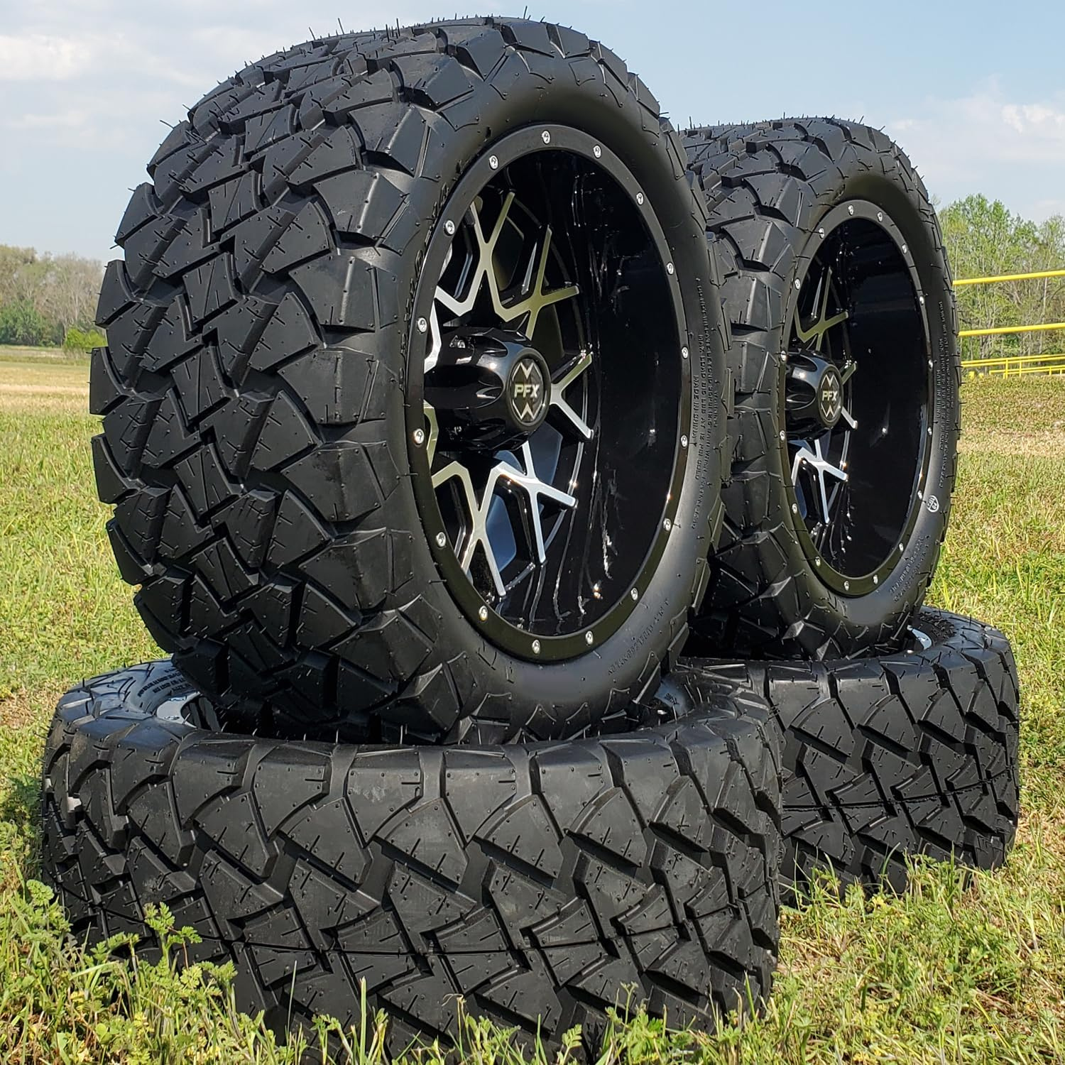 Golf Cart Off-Road Tire 225-50-14 With Wheels