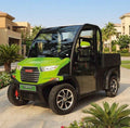 Luxury 2-Seater Electric Golf Cart with Hydraulic Utility Box | On-Road - Golf Cart